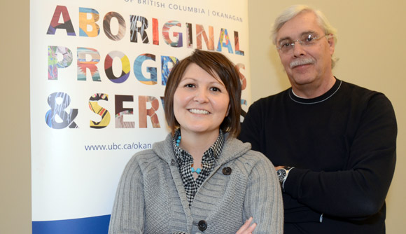 Adrienne Vedan, acting director, and Lyle Mueller, former director, of Aboriginal Programs and Services.