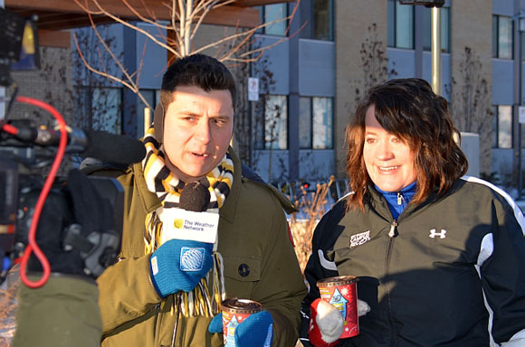 The Weather Network’s Arda Ocal interviews Layne McDougall, manager of Campus Recreation