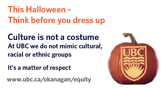 This Halloween – think before you dress up