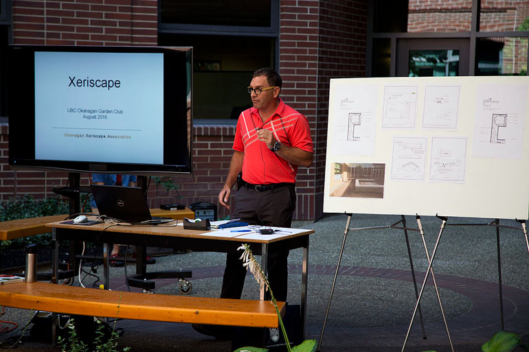 Marty Gibb, manager of engineering and utility services, makes opening remarks at the inaugural Learning Local Landscapes workshop. Photo by Jason McLeod.