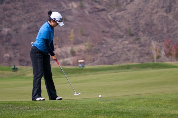 UBC golfer Jen Woods at the Dunes at Kamloops