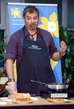 Ricardo Scebba from Ricardo’s Mediterranean Kitchen was at the University of British Columbia’s Okanagan campus to give some tips on healthy eating.