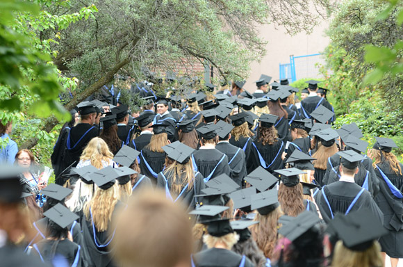 Grads line up for 2012 Convocation ceremonies