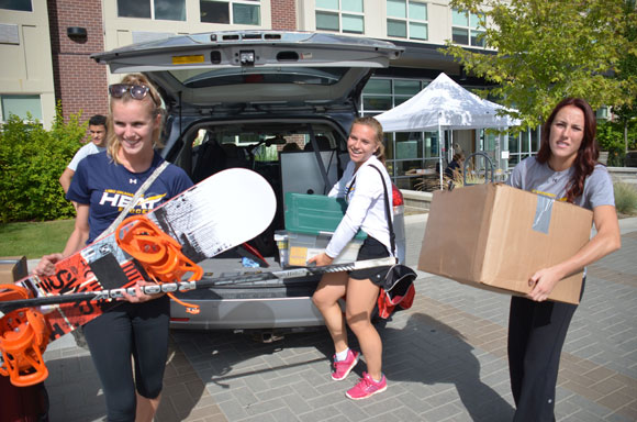 Student move-in day is a well-choreographed event at UBC Okanagan that happens the first Sunday in September and marks the beginning of the new academic year.