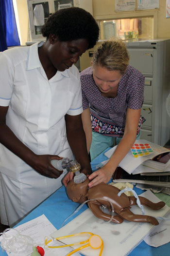 While working in a rural clinic in Zambia, UBC nursing students work and learn alongside fellow nurses from the host country. 