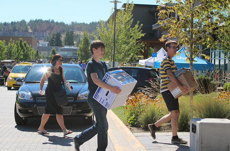 More than 1,000 students are moving into campus residences Sunday, September 3 starting at 8 a.m.