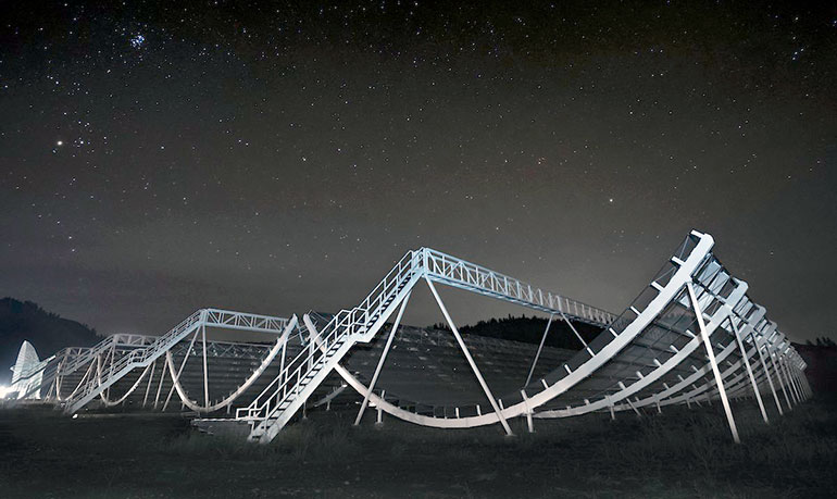 The Canadian Hydrogen Intensity Mapping Experiment (CHIME) is a Canadian radio telescope located at the Dominion Radio Astrophysical Observatory