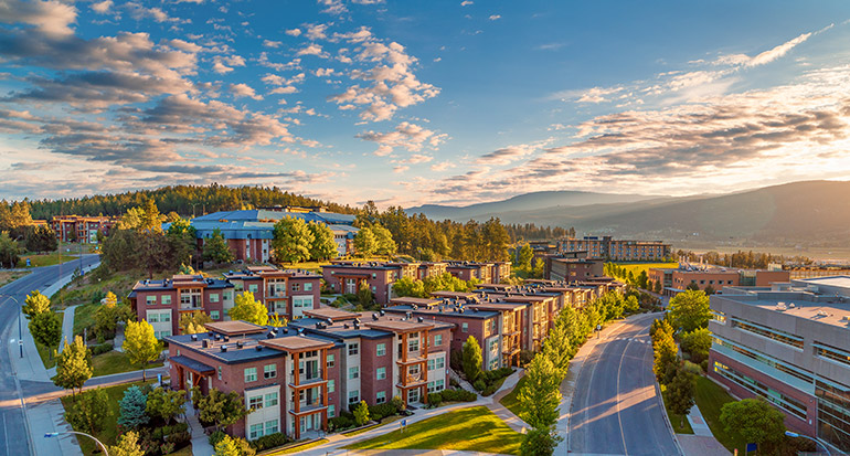 UBCO currently has space for 1,680 students to live on campus which allows it to meet its guarantee to provide student housing to every first-year student.