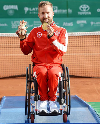 Rob Shaw is the first-ever Parapan American Quad-tennis champion and the first Canadian tennis player to a win a singles medal at a multi-sport games.