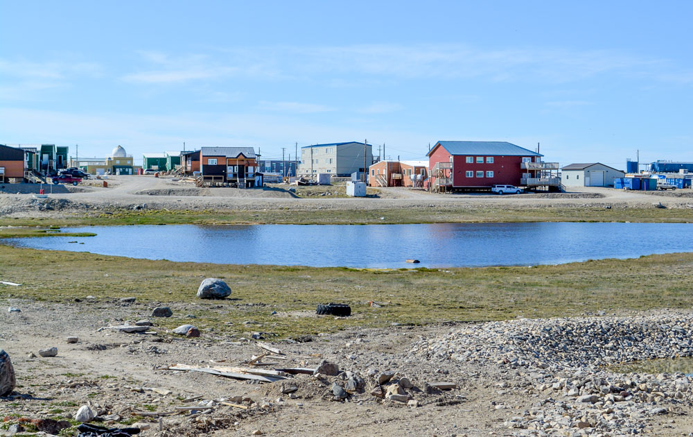 Scenic view of Cambridge Bay, Nunavut.