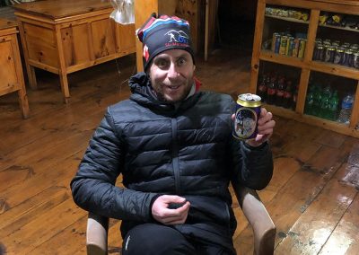 Felix Gervais with Everest beer
