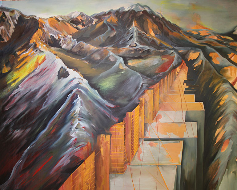 A painting by student Lindsay Kirker