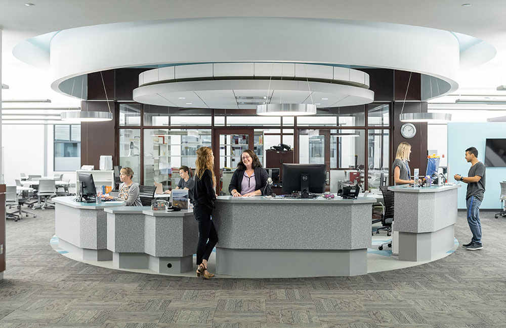 The bright new library helpdesk