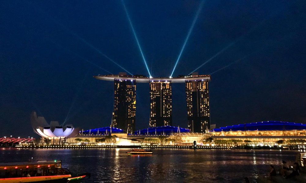 The iconic Marina Bay Sands in Singapore.