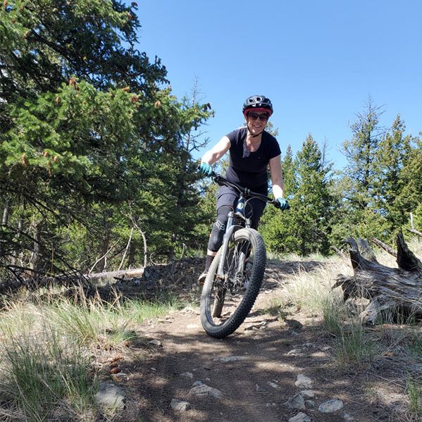 Jennifer Davis mountain biking