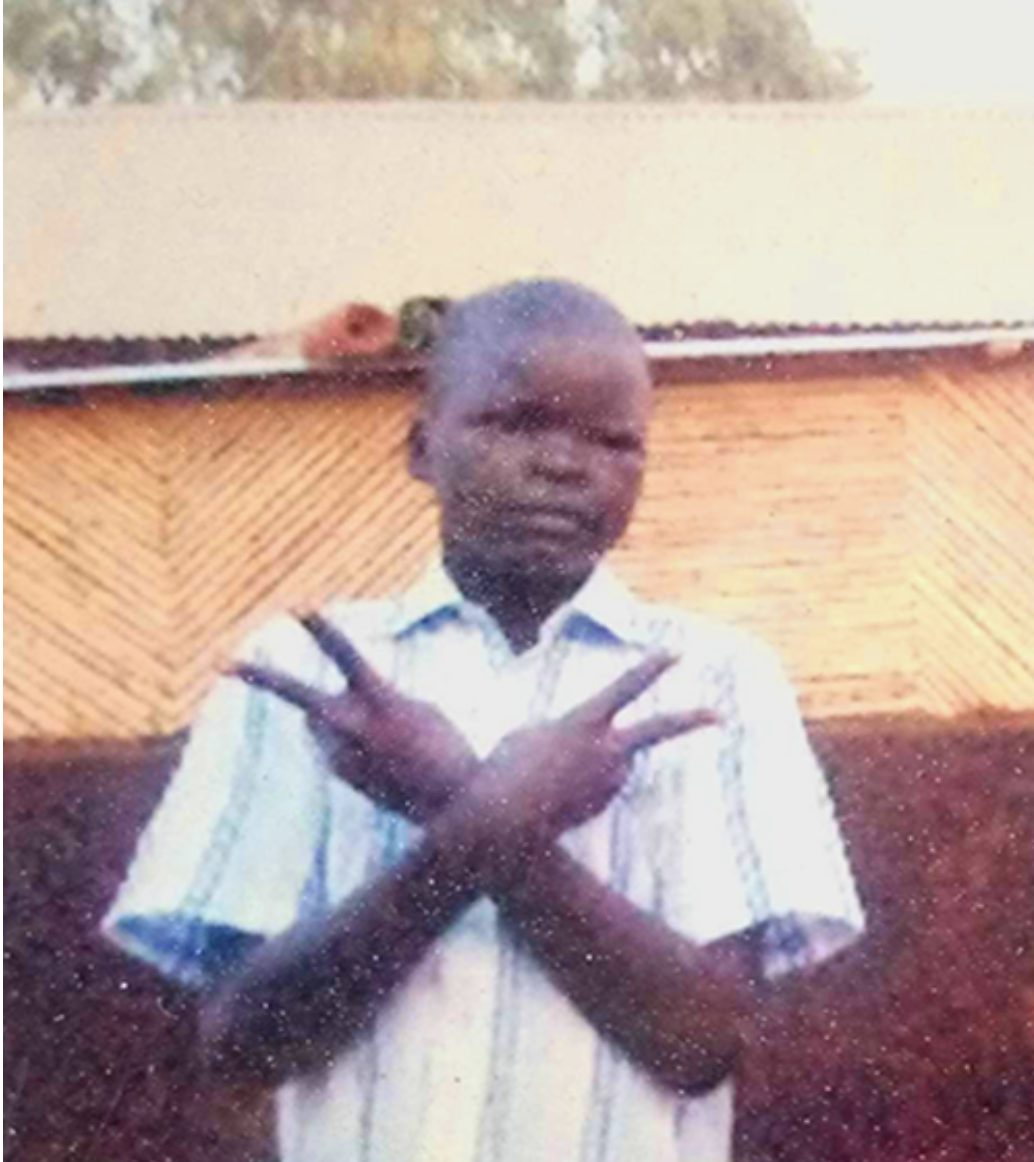 James Achuli as a young child
